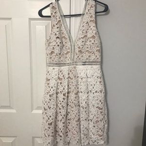 Boutique white lace dress